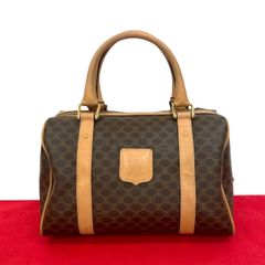 CELINE　ミニボストン　PVC　マカダム　トリオンフ　ヴィンテージ　レザー CELINE ミニボストン PVC マカダム トリオンフ ヴィンテージ