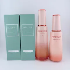[洗顔・スキンケアセット] MELLIFE メリフ ブルーミング フェイスウォッシュ 2本 / BENEFIQUE ベネフィーク エマルジョンEX 化粧水・乳液