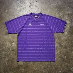 Supreme 25ss × Umbro  Stripe Soccer Jersey S シュプリーム アンブロ  ストライプ サッカージャージ