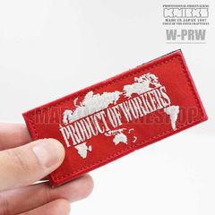 メール便 送料込み価格 【KNICKS】 ニックス ベルクロ ロゴワッペン W-PRW  マジックテープタイプ