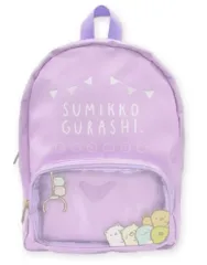 【中古】バッグ パープル クリア窓付きリュック 「すみっコぐらし」