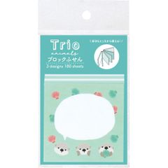 新品 ラボクリップ ブロックふせん トリオ水族館 ラッコ B25-TRBF-RA