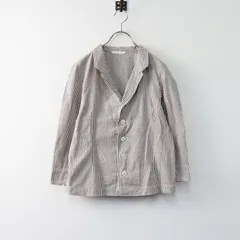 フォーティファイブアール 45R Umii908 コットン ストライプ ジャケット 3/ブラウン トップス 45rpm【2400013925716】のサムネイル