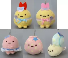 【中古】キーホルダー 全5種セット 天使なえびてん みにっコマスコットキーチェーン 「すみっコぐらし」