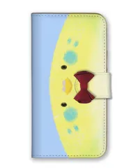 iPhone12 Pro Max ケース 手帳型 アイフォン12 プロマックス スマホケース リボン 可愛い ウサギ うさぎ ブタ くま 柴犬 猫 ペンギン パンダ 小鳥 インコ  イラスト パステル調 クレヨン カラー09