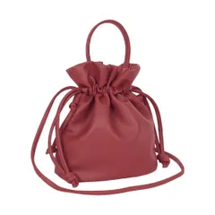 [ジゼル] ショルダーバッグ レディース 巾着 バッグ 2way ミニバッグ 斜めがけ 肩掛け 手提げ 巾着バッグ