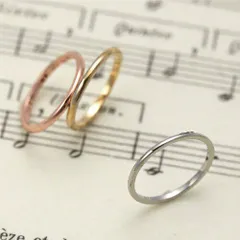 ピンキーリング レディース 甲丸タイプ アレルギーフリー サージカルステンレス316L 定番シンプル 金属アレルギー対応 シルバー ゴールド ピンクゴールド メール便 送料無料 プレゼント 秋冬 大人気