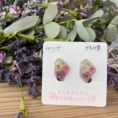 ☆ハンドメイド☆レジンイヤリング☆かすみ草