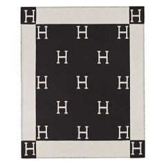 HERMES アヴァロン Avalon ブランケット noir 135x170cm
