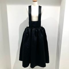 RB-A007 コムデギャルソン コムデギャルソン COMME des GARCONS COMME des GARCONS エステルサテン サロペット 吊りスカート 黒 Sサイズ 2018年A/W