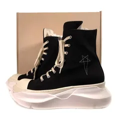 DRKSHDW ダークシャドウ リックオウエンス ABSTRACT SNEAK アブストラクト ハイカットスニーカー ブラック ミルク DU01E3840 DOEM9 Size 42