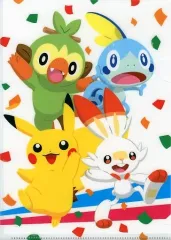 【中古】クリアファイル 集合(4匹/立ち) A5クリアファイル 「ポケットモンスター×セブンイレブン」 対象商品購入特典