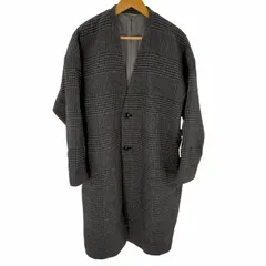 ジュンレッド JUNRed メルトングレンチェックノーカラーMAXIコート メンズ JPN：M のサムネイル