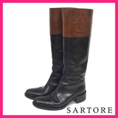 d*5様 サルトル バックル ロングブーツ 38(約25cm) サルトル バックル ロングブーツ 38(約25cm) - メルカリ