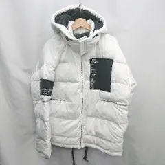 ◇ ⊇ RE730 フード取り外し可能 ジップ装飾 長袖 ジャンパー サイズM ホワイト ブラック メンズ E  【1410290078143】