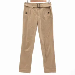 バーバリー ロンドン BURBERRY LONDON チノパンツ ベルト付き ストレート 38 S ベージュ /UO ■GY19