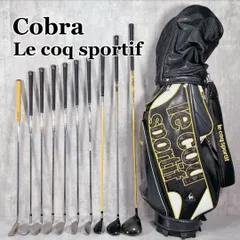 【美品】COBRA　キャディバッグ ゴルフクラブケース オールエナメル 黒 黄 美品】COBRA キャディバッグ ゴルフクラブケース オールエナメル 黒 黄