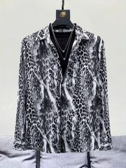 総柄 ドレスシャツ 長袖シャツ 310 派手 Yシャツ 柄シャツ スーツ ホスト ヤクザ ヤンキー オラオラ系 悪羅悪羅 服 メンズ ファッション