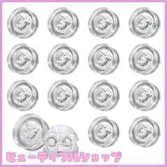 【特価】シリコンピアスキャッチ シリコン ピアス キャッチ ダブルロック かわいい 落ちない 8ペア 16個入り (シルバー)