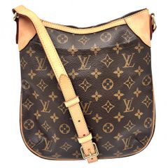 ルイヴィトン ショルダーバッグ レディース モノグラム オデオンPM 肩掛け 斜め掛け Odeon PM かばん 鞄 LOUIS VUITTON M56390 ブラウン 茶 ゴールド金具【中古品】