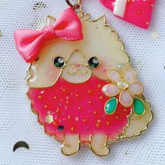 レジン♡チャーム♡キーホルダー♡お散歩ポメさん♡