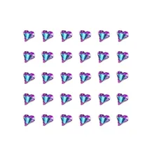 BaraRose ジェルネイル パーツ ネイルパーツ ハート 心臓 ネイルアクセサリー ネイルストーン 亮 水晶 ネイルアートダイヤモンド ネイルアート (ピンクパープルブルー 8mm 30個)