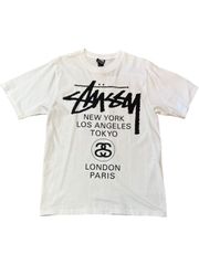 Stussy World Tour TEE White S 未使用品