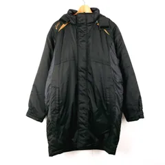 アシックス ベンチコート 中綿 スポーツウエア アウター メンズ Mサイズ ブラック asics 【中古】