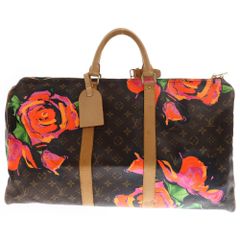 LOUIS VUITTON (ルイヴィトン) モノグラム ローズ キーポル50 ボストンバッグ トートバッグ ブラウン PVC×レザー ゴールド金具 M48605のサムネイル