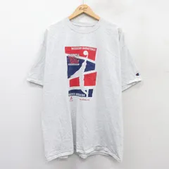 XL/古着 チャンピオン champion 半袖 ブランド Tシャツ メンズ ミズーリ バスケットボール 大きいサイズ クルーネック グレー 霜降り 25aug