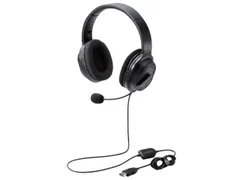 【新品・2営業日で発送】ELECOM エレコム エレコム ヘッドセット マイク付き USB オーバーヘッド 有線 両耳 40mmドライバ ブラック HS-HP30UBK