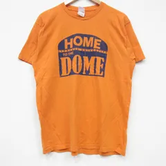 L/古着 フルーツオブザルーム 半袖 ビンテージ Tシャツ メンズ 00s HOME DOME コットン クルーネック 黄色 イエロー 25sep09 中古