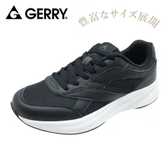 GERRY ジェリー TU 313 レディース スニーカー シューズ ローカット 紐 靴 22.5-25.0cm ブラックホワイトのサムネイル