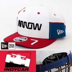 キャップ 帽子 インディカー INDYCAR NEW ERA コラボ 9FIFTY トリコロール inc8mh2415 S/Mサイズ モータースポーツ 平ツバ USA