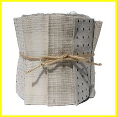 柴田明美Vazz House(Shibata Akemi Vazz House) 【New】先染め生地（10cm×108cmカット）10枚セット 柴田明美セレクト プレゼントレシピ特典付き