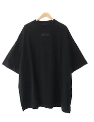 エフオージー エッセンシャルズ FOG ESSENTIALS SS TEE Jet Black ラバー ロゴ オーバーサイズ 半袖 Tシャツ 125SP244194F L 黒 ジェット ブラック ブランド古着ベクトル 中古 ☆AA★■ 240615