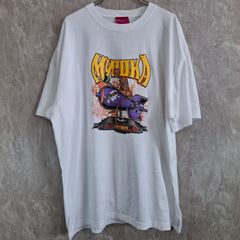 MISHKA ミシカ グラフィックプリント 骸骨 スケルトン ビッグシルエット ホワイト　白 XXL Tシャツ