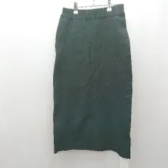 ◇ ⊇ FUTIER LAND シンプル　ウエストゴム 膝丈 タイト スカート サイズM ブラック系 レディース E  【1505290005593】