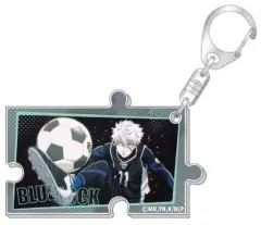 【中古】雑貨 凪誠士郎 「ブルーロック アニメ放送記念フェア in ハンズ トレーディングパズル風アクリルキーホルダー」
