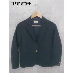 ◇ JOURNAL STANDARD ジャーナルスタンダード シングル 1B 長袖 テーラードジャケット ネイビー レディース 【中古】 【1101280007617】