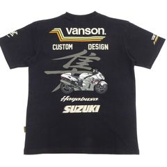 スズキi×バンソン 天竺半袖Tシャツ GSX1300R 隼 刺繍プリント - メルカリ