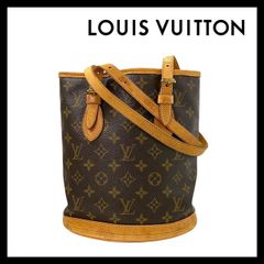 U【LOUIS VUITTON】バケットPM モノグラム トートバッグ ブラウン/茶 ハンドバッグ ルイ ヴィトン (56595N3)