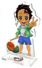 【中古】アクリルスタンド・アクリルパネル 竈門炭治郎 「鬼滅の刃×ufotable cafe 夏休みイベント ランダムアクリルスタンド Aグループ」