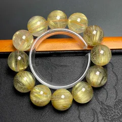 高級】プラチナタイチンルチルクォーツ 丸玉 15.7mm（アルバムクラフト  