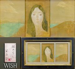 巨匠 平山郁夫 桜蘭の朝 約6号 証明シール 文化勲章 文化功労者 院展理事長 巨匠 平山郁夫 桜蘭の朝 約6号 証明シール 文化勲章 文化功労者