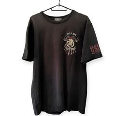 激レア】AVIREX チーフスカル ラインストーン Tシャツ XL 黒 Y2K 