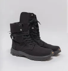 【激レア】yohji Yamamoto ブーツ　ヨウジヤマモト　キャンバススニー Yohji Yamamoto - Yohji Yamamoto × adidas ハイカット