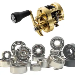 カルカッタコンクエスト MD ハンドル 新品未使用 ベアリング付 01カルカッタコンクエスト 300-400シリーズ対応 オーバーホール