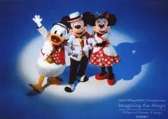 【中古】キャラカード ミッキー＆ミニー＆ドナルド(スポットライト) 写真 「イマジニング・ザ・マジック“10イヤーズ・オブ・ドリームス＆マジック” 第1弾」 東京ディズニーリゾート限定