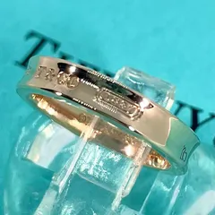 希少】約10号 ティファニー TIFFANY&Co. ナロー ルベドメタル リング